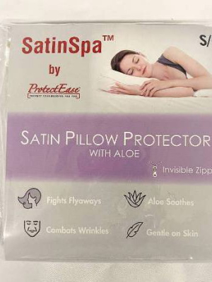 Standard Satin Pillow Protector With Aloe Vera - Protectease