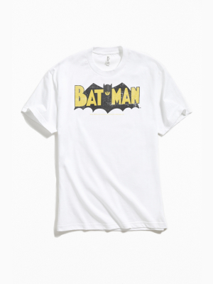 Batman Block Text Logo Tee