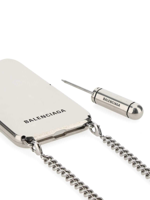 Balenciaga Logo Chain Iphone 12 Case