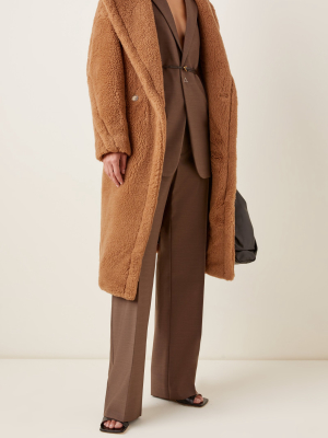 Oversized Wool-silk Teddy Coat