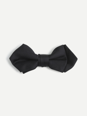 Boys' Silk Bow Tie In Black