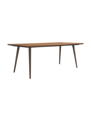 Coco Dining Table Rustic Oak/brown - Armen Living