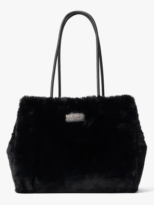 Everything Faux-fur Large Tote