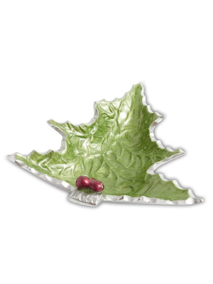 Julia Knight Holly Sprig 6.25" Petite Tree Bowl In Mojito