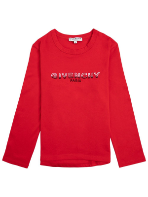 Givenchy Kids Logo Print Crewneck Sweatshirt