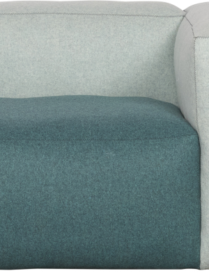Hay Mags Soft Modular Sofa – Light Green/green – Right Armrest