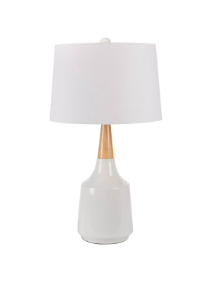 Kent Bell White Table Lamp