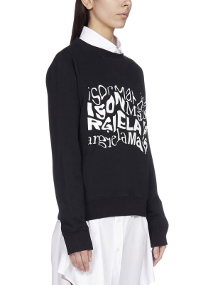 Maison Margiela Slogan Print Sweatshirt