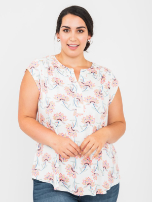 Nora Floral Top (plus Size)