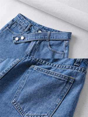 'patsy' Belted Detail Denim Shorts (3 Colors)