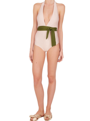 Colors Halterneck Swimsuit