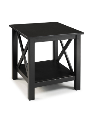 Davis End Table Black - Linon