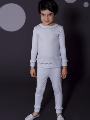 Jules Boys Grey Cotton Children Pyjamas