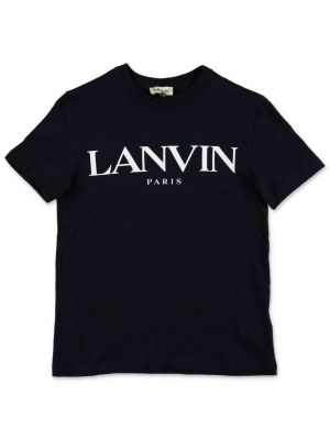 Lanvin Enfant Logo Print T-shirt