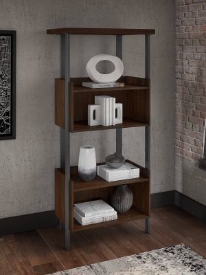 65.98" Architect 4 Shelf Bookcase Modern Walnut - Bush Furniture