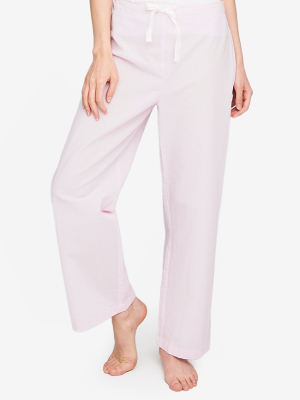 Lounge Pant Pink Seersucker