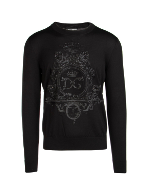 Dolce & Gabbana Logo Embroidered Sweatshirt