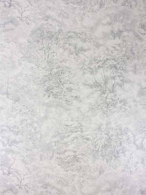 Folyo Wallpaper In Grey And Ivory Mica From The Pasha Collection By Osborne & Little