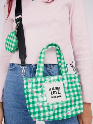 Its Not Love Check Tote Bag