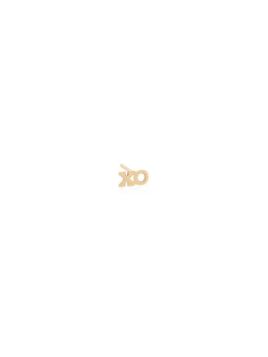 14k Itty Bitty Xo Letter Stud