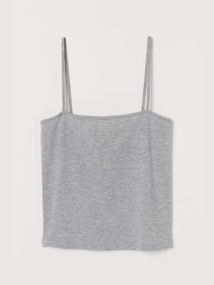 Cropped Jersey Camisole Top