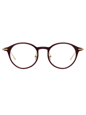 Linda Farrow Linear Arris A C4 Oval Optical Frame