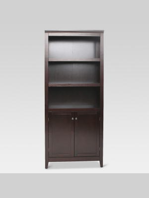 72" Carson 5 Shelf Bookcase With Doors - Threshold™