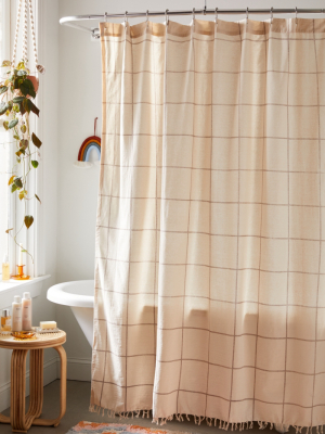 Grid Shower Curtain