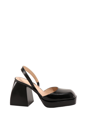 Nodaleto Round-toe Platform Pumps