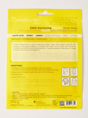 Correct Solutions - Yellow Sheet Mask