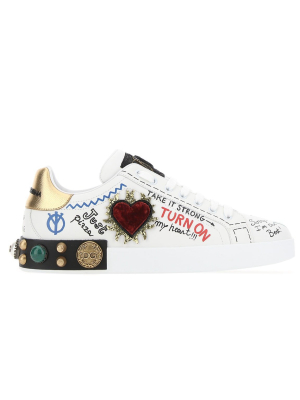 Dolce & Gabbana Portofino Graffiti Sneakers