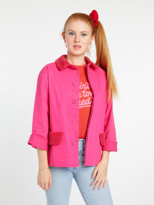 Sherpa Work Jacket - Hot Pink