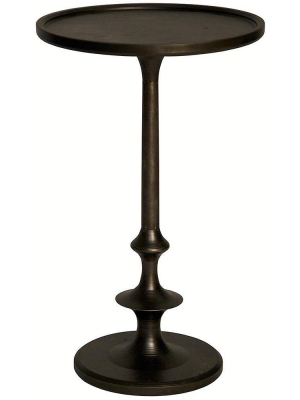 Noir Terni Cast Iron Side Table