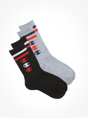 Champion Logo Crew Socks 2-pack