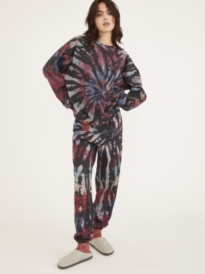 Urban Renewal Recycled Rainbow Crackle Tie-dye Sweatpant