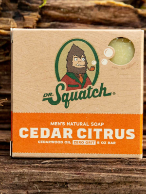Dr. Squatch Bar Soap, Cedar Citrus Scrub