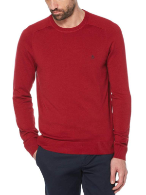 Ribbed Cuff Crew Neck Sweater