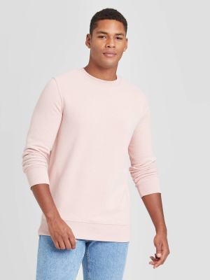 Men's Regular Fit Fleece Pullover Sweatshirt - Goodfellow & Co™ Pink