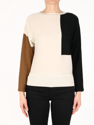 Max Mara Colour Block Knitted Sweater