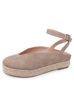 Audrey11 Light Taupe Women's Flat