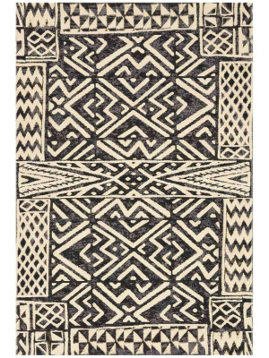 Loloi Mika Indoor/outdoor Rug - Ivory/black