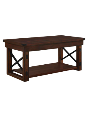 Hathaway Wood Veneer Coffee Table - Room & Joy