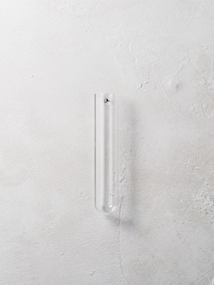 Beaker Glass Tube 8" Wall Vase