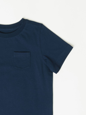 Little Invincible Crew Neck Pocket Tee