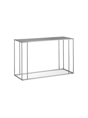 47" Daley Console Table Stainless Steel - Wyndenhall