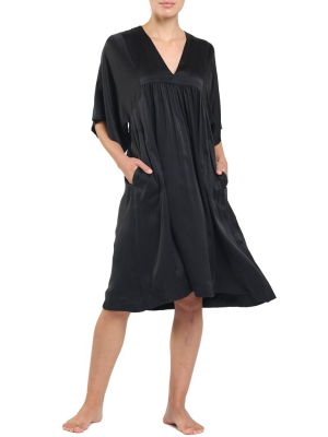 Papinelle  Pure Silk Wide Leg Pant in Black – Papinelle Sleepwear US
