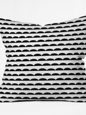 Black/white Stripe Throw Pillow - Deny Designs