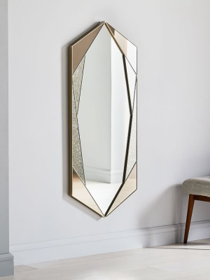 Tinted Hex Wall Mirror
