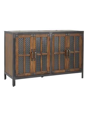 4 Door Barcelona Console Alder/metal - Osp Home Furnishings