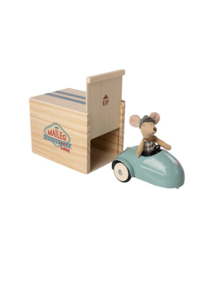 Mouse Car With Garage  - Blue